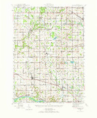 Ravenna Michigan Historical topographic map, 1:62500 scale, 15 X 15 Minute, Year 1945