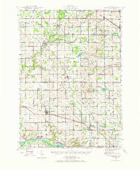Ravenna Michigan Historical topographic map, 1:62500 scale, 15 X 15 Minute, Year 1945