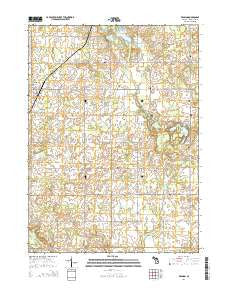 Reading Michigan Historical topographic map, 1:24000 scale, 7.5 X 7.5 Minute, Year 2014