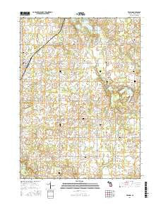 Reading Michigan Current topographic map, 1:24000 scale, 7.5 X 7.5 Minute, Year 2016