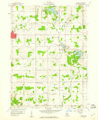 Reading Michigan Historical topographic map, 1:24000 scale, 7.5 X 7.5 Minute, Year 1959