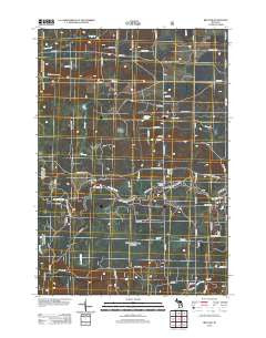 Red Oak Michigan Historical topographic map, 1:24000 scale, 7.5 X 7.5 Minute, Year 2012