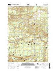 Red Oak Michigan Current topographic map, 1:24000 scale, 7.5 X 7.5 Minute, Year 2017