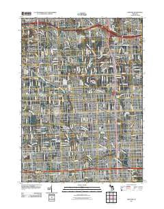 Redford Michigan Historical topographic map, 1:24000 scale, 7.5 X 7.5 Minute, Year 2011