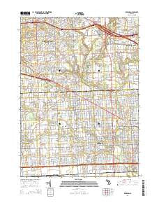 Redford Michigan Historical topographic map, 1:24000 scale, 7.5 X 7.5 Minute, Year 2014
