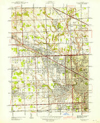 Redford Michigan Historical topographic map, 1:24000 scale, 7.5 X 7.5 Minute, Year 1942