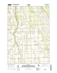 Redman Michigan Historical topographic map, 1:24000 scale, 7.5 X 7.5 Minute, Year 2014