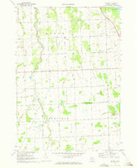 Redman Michigan Historical topographic map, 1:24000 scale, 7.5 X 7.5 Minute, Year 1970