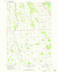 Redman Michigan Historical topographic map, 1:24000 scale, 7.5 X 7.5 Minute, Year 1970