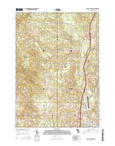 Reed City North Michigan Historical topographic map, 1:24000 scale, 7.5 X 7.5 Minute, Year 2014