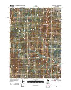 Reed City South Michigan Historical topographic map, 1:24000 scale, 7.5 X 7.5 Minute, Year 2011