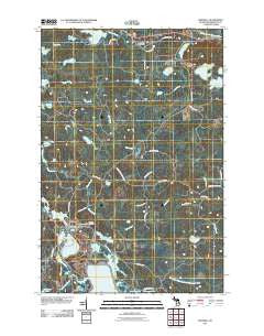 Republic Michigan Historical topographic map, 1:24000 scale, 7.5 X 7.5 Minute, Year 2011