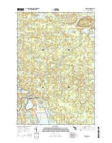 Republic Michigan Historical topographic map, 1:24000 scale, 7.5 X 7.5 Minute, Year 2014
