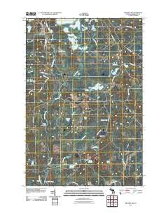 Republic SW Michigan Historical topographic map, 1:24000 scale, 7.5 X 7.5 Minute, Year 2011