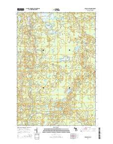 Republic SW Michigan Historical topographic map, 1:24000 scale, 7.5 X 7.5 Minute, Year 2014