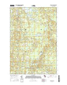 Republic SW Michigan Current topographic map, 1:24000 scale, 7.5 X 7.5 Minute, Year 2017