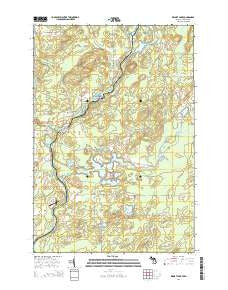 Resort Lake Michigan Historical topographic map, 1:24000 scale, 7.5 X 7.5 Minute, Year 2014