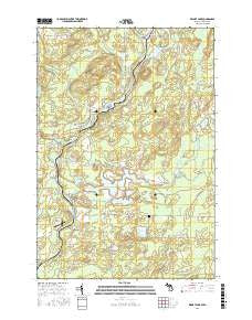 Resort Lake Michigan Current topographic map, 1:24000 scale, 7.5 X 7.5 Minute, Year 2016