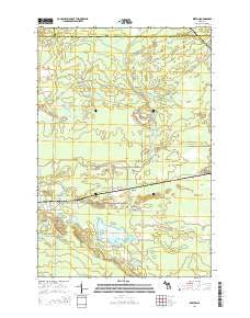 Rexton Michigan Historical topographic map, 1:24000 scale, 7.5 X 7.5 Minute, Year 2014