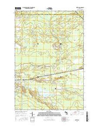 Rexton Michigan Current topographic map, 1:24000 scale, 7.5 X 7.5 Minute, Year 2017