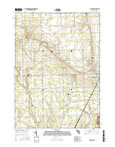 Richmond Michigan Current topographic map, 1:24000 scale, 7.5 X 7.5 Minute, Year 2017