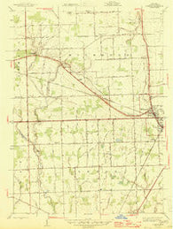 Richmond Michigan Historical topographic map, 1:24000 scale, 7.5 X 7.5 Minute, Year 1945
