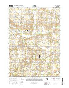 Riley Michigan Current topographic map, 1:24000 scale, 7.5 X 7.5 Minute, Year 2017