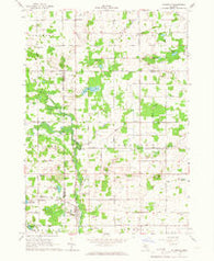 Riverdale Michigan Historical topographic map, 1:24000 scale, 7.5 X 7.5 Minute, Year 1965