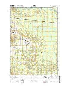 Roberts Corner Michigan Historical topographic map, 1:24000 scale, 7.5 X 7.5 Minute, Year 2014