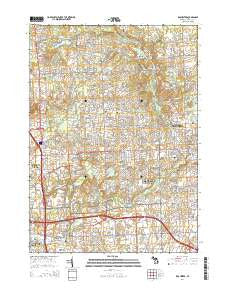 Rochester Michigan Historical topographic map, 1:24000 scale, 7.5 X 7.5 Minute, Year 2014