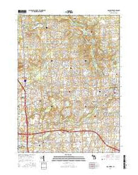 Rochester Michigan Current topographic map, 1:24000 scale, 7.5 X 7.5 Minute, Year 2017