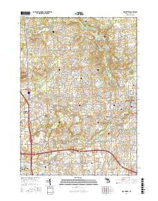Rochester Michigan Current topographic map, 1:24000 scale, 7.5 X 7.5 Minute, Year 2017