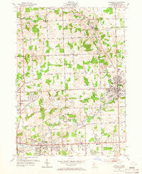 Rochester Michigan Historical topographic map, 1:24000 scale, 7.5 X 7.5 Minute, Year 1952