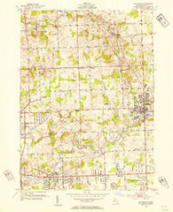 Rochester Michigan Historical topographic map, 1:24000 scale, 7.5 X 7.5 Minute, Year 1952