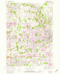 Rochester Michigan Historical topographic map, 1:24000 scale, 7.5 X 7.5 Minute, Year 1968