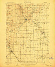 Rochester Michigan Historical topographic map, 1:62500 scale, 15 X 15 Minute, Year 1908