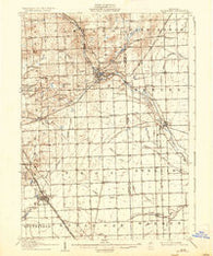 Rochester Michigan Historical topographic map, 1:62500 scale, 15 X 15 Minute, Year 1908