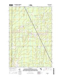 Rock Michigan Historical topographic map, 1:24000 scale, 7.5 X 7.5 Minute, Year 2014