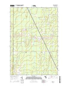 Rock Michigan Historical topographic map, 1:24000 scale, 7.5 X 7.5 Minute, Year 2014