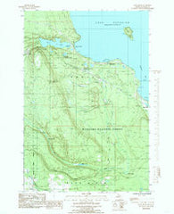 Rock River Michigan Historical topographic map, 1:24000 scale, 7.5 X 7.5 Minute, Year 1985