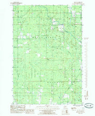 Rock SE Michigan Historical topographic map, 1:24000 scale, 7.5 X 7.5 Minute, Year 1985