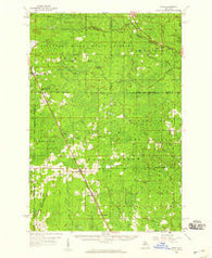 Rock Michigan Historical topographic map, 1:62500 scale, 15 X 15 Minute, Year 1958