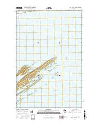 Rock Harbor Lodge Michigan Current topographic map, 1:24000 scale, 7.5 X 7.5 Minute, Year 2017