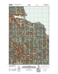 Rock River Michigan Historical topographic map, 1:24000 scale, 7.5 X 7.5 Minute, Year 2011