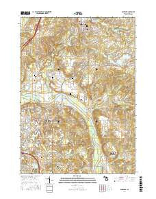 Rockford Michigan Current topographic map, 1:24000 scale, 7.5 X 7.5 Minute, Year 2017
