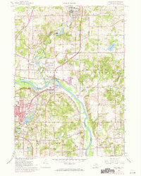 Rockford Michigan Historical topographic map, 1:24000 scale, 7.5 X 7.5 Minute, Year 1967
