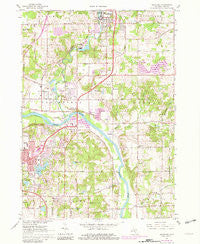 Rockford Michigan Historical topographic map, 1:24000 scale, 7.5 X 7.5 Minute, Year 1967