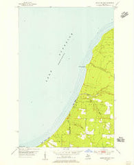Rockhouse Point Michigan Historical topographic map, 1:24000 scale, 7.5 X 7.5 Minute, Year 1954