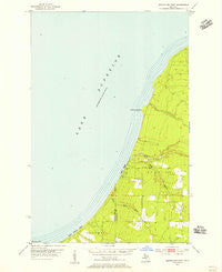 Rockhouse Point Michigan Historical topographic map, 1:24000 scale, 7.5 X 7.5 Minute, Year 1954