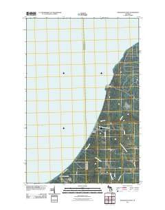 Rockhouse Point Michigan Historical topographic map, 1:24000 scale, 7.5 X 7.5 Minute, Year 2011